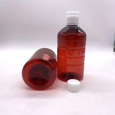 500cc PET-Plastikflasche für Flüssigkeitspräparate 500ml/16.9oz Runde Form