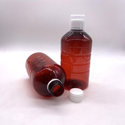 500cc PET-Plastikflasche für Flüssigkeitspräparate 500ml/16.9oz Runde Form