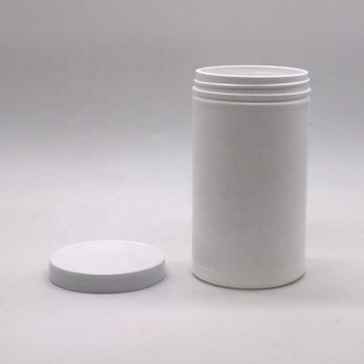 600mL 20oz PET Leere HDPE Gerade Runde Kunststoffpulver Medizinbehälter mit Schraubkappe