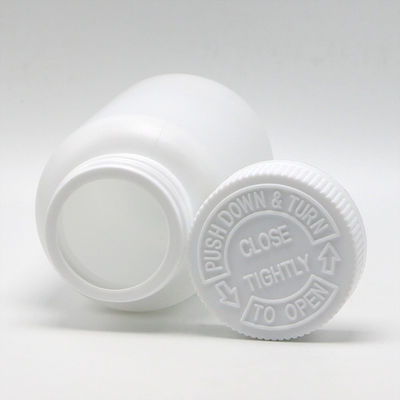 Personalisiertes Logo Akzeptabel 225 ml HDPE-Drogensicherheit Nachfüllflasche aus weißem Kunststoff mit CRC-Kappe