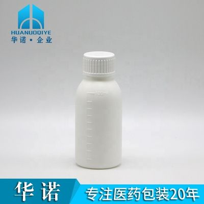 30 mL/50 mL/100 mL PP weiße Flüssigkeitsflasche mit Skalierkörper und Bildschirmdruck
