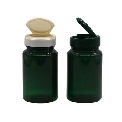 150 ml PET-Kapseln, Tabletten, undichtes Flaschen mit Flip-Top-Kappe, individuell angepasst und abbaubar