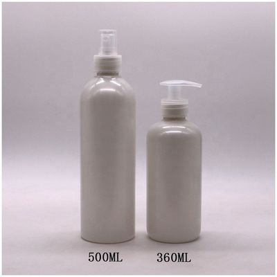 Zusammengestellte Farbe 500 ml/600 ml HDPE Plastikpumpe/Sprayer Lotion Flaschen für saubere Lotion