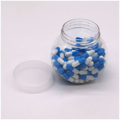 Logo angepasstes Logo 200 ml PET Kapseln Lebensmittel Dosen für Nüsse und Süßigkeiten Glas
