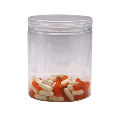 Lebensmittellager mit einfacher 700 ml PET-transparenter Flasche mit Aluminium-/Plastik-Schraubkappe