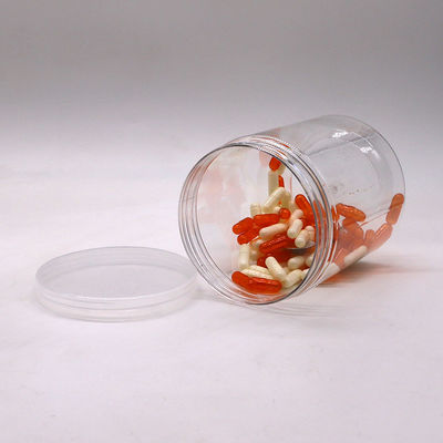 Lebensmittellager mit einfacher 700 ml PET-transparenter Flasche mit Aluminium-/Plastik-Schraubkappe
