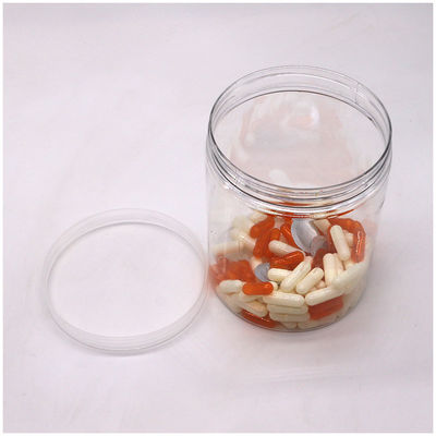 Lebensmittellager mit einfacher 700 ml PET-transparenter Flasche mit Aluminium-/Plastik-Schraubkappe