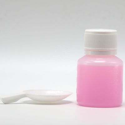 PE-transparente Plastikflasche zur Messung von Flüssigmedizin 30 ml Kapazität und Löffel