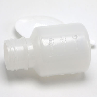 PE-transparente Plastikflasche zur Messung von Flüssigmedizin 30 ml Kapazität und Löffel