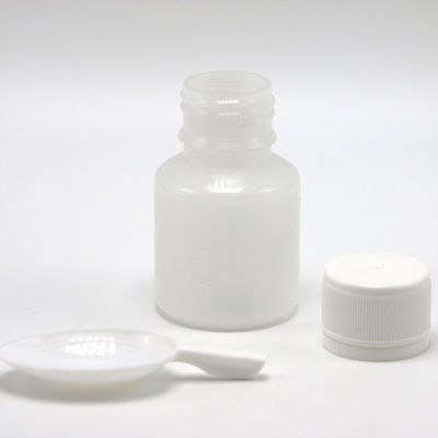PE-transparente Plastikflasche zur Messung von Flüssigmedizin 30 ml Kapazität und Löffel