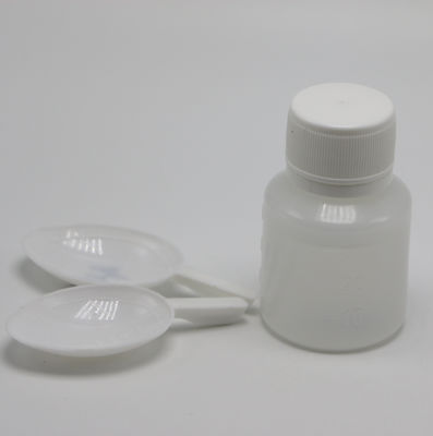 PE-transparente Plastikflasche zur Messung von Flüssigmedizin 30 ml Kapazität und Löffel