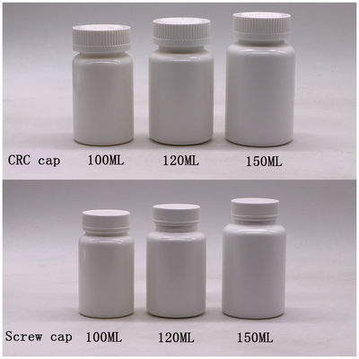 4OZ 120ML HDPE Weiß Schwarz Leere Plastik Medizinflasche für Pille Vitaminkapsel Hergestellt