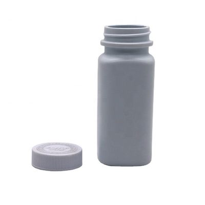120cc HDPE Quadrat Medikamentenqualität Plastik Pille Kapsel Tablette Nachfüllflasche für Medizin