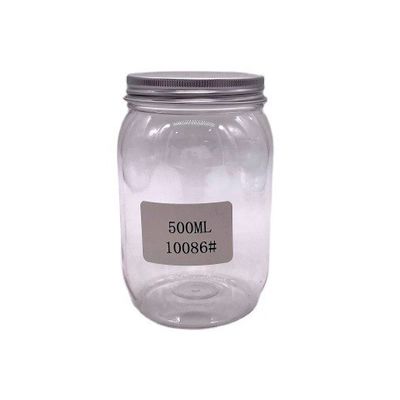 Anpassbar 500 ml PET-Nüsse Kernel Süßigkeiten Flasche mit Aluminiumdeckel