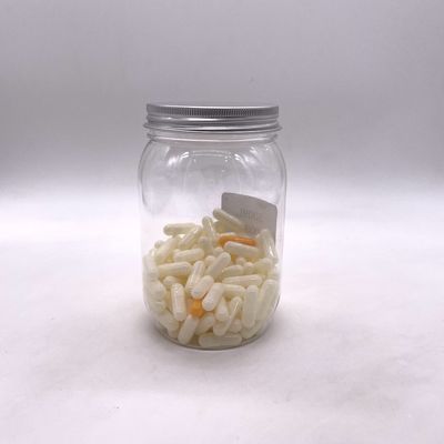 Anpassbar 500 ml PET-Nüsse Kernel Süßigkeiten Flasche mit Aluminiumdeckel
