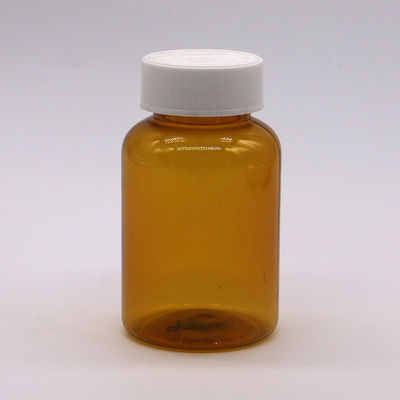 180 ml PET- Amber- Plastikflasche mit CRC- Schraubverschluss für Kapselpille Tablette 6OZ/180ML