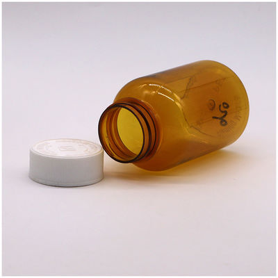 180 ml PET- Amber- Plastikflasche mit CRC- Schraubverschluss für Kapselpille Tablette 6OZ/180ML