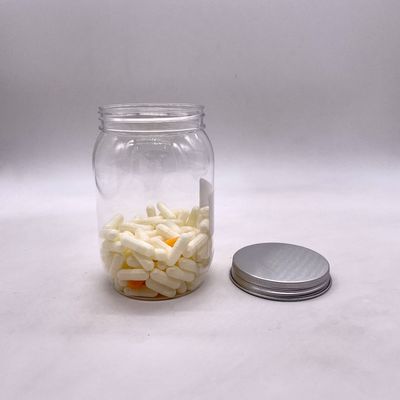 Anpassbar 500 ml PET-Nüsse Kernel Süßigkeiten Flasche mit Aluminiumdeckel