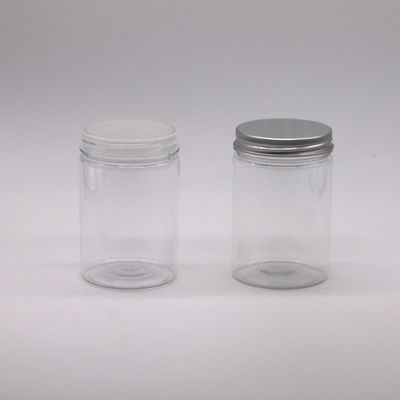 Süßwarenverpackung 250 ml PET-Food-Glas mit Schraubdeckel und Aluminiumdeckel
