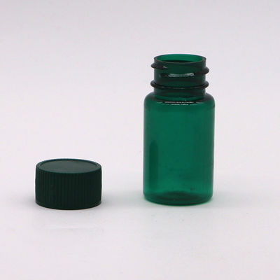20ML/CC PET-Transparente Plastik-Flüssigflaschen mit Kappen in individueller Farbe und runder Form