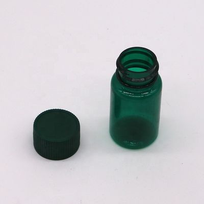 20ML/CC PET-Transparente Plastik-Flüssigflaschen mit Kappen in individueller Farbe und runder Form