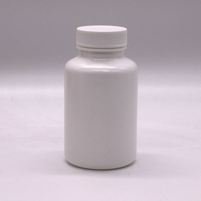 Rund geformte Flasche zur Aufbewahrung von Tabletten und Kapseln 200 ml Fassungsvermögen