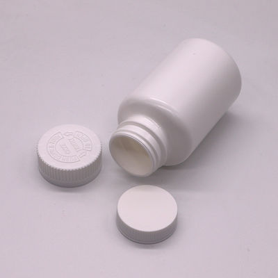 Rund geformte Flasche zur Aufbewahrung von Tabletten und Kapseln 200 ml Fassungsvermögen