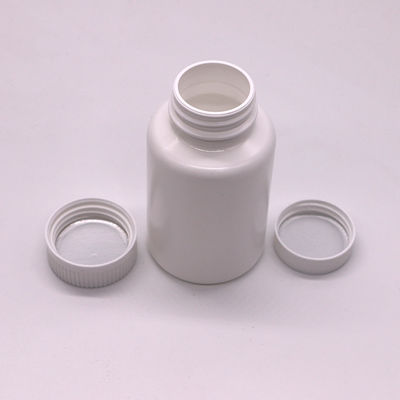 Rund geformte Flasche zur Aufbewahrung von Tabletten und Kapseln 200 ml Fassungsvermögen