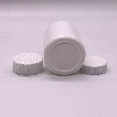 Rund geformte Flasche zur Aufbewahrung von Tabletten und Kapseln 200 ml Fassungsvermögen