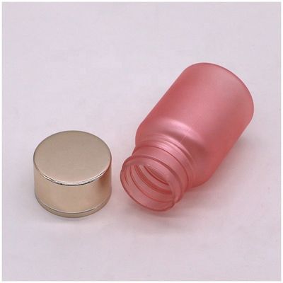40 ml matte rosa PET Lebensmittelqualität Feinstoffkapsel Pille Flasche für die Gesundheitsversorgung