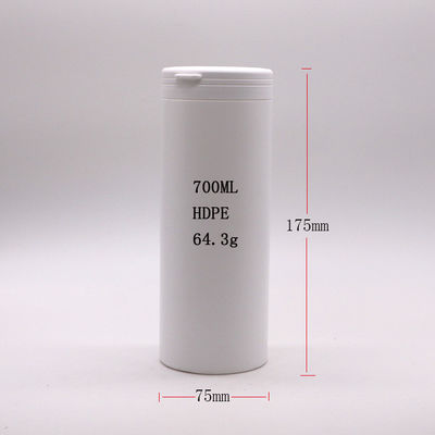 700 ml HDPE-Rechte, runde Plastikpille für Kaugummi und Lebensmittelverpackungen