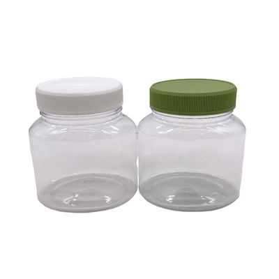 Ausgangsmaterial PET 250 ml Anpassungsfähige Farbe Kunststoffflasche für Lebensmittel Kaffee Tierfutter