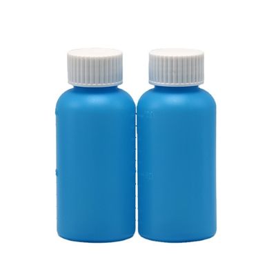 100 ml PET Amber/Blue Maple Husten Sirup orale Flüssigkeitsflasche mit CRC-Kappe und Wärmesiegel