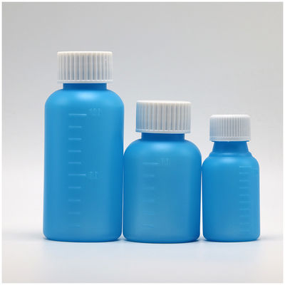 100 ml PET Amber/Blue Maple Husten Sirup orale Flüssigkeitsflasche mit CRC-Kappe und Wärmesiegel