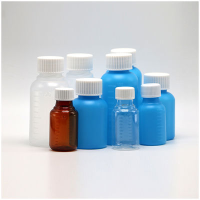 100 ml PET Amber/Blue Maple Husten Sirup orale Flüssigkeitsflasche mit CRC-Kappe und Wärmesiegel