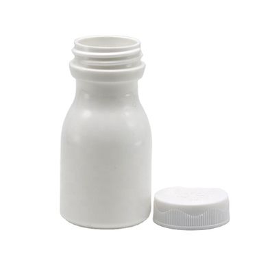 SCREW CAP Versiegelung Typ 60ml Bowlingform HDPE Plastikflasche zur Lagerung von Ergänzungen