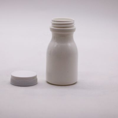 SCREW CAP Versiegelung Typ 60ml Bowlingform HDPE Plastikflasche zur Lagerung von Ergänzungen