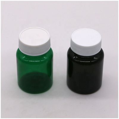 50cc 32mm Hals PET Plastikpille Flaschen Kapselflaschen mit kindersicheren Kappe PET Basismaterial