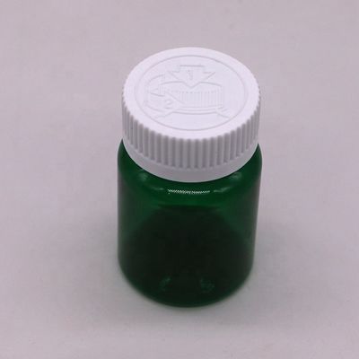 50cc 32mm Hals PET Plastikpille Flaschen Kapselflaschen mit kindersicheren Kappe PET Basismaterial