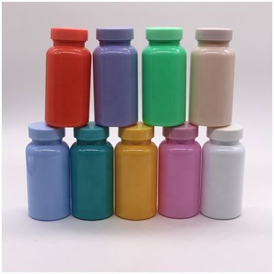 PET-Flasche für Tabletten/Kapseln/Pulver/Pillen mit geprägtem Deckel