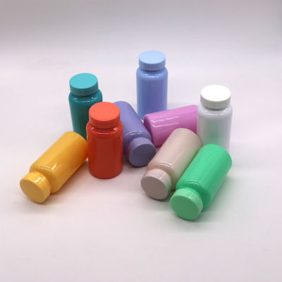 PET-Flasche für Tabletten/Kapseln/Pulver/Pillen mit geprägtem Deckel