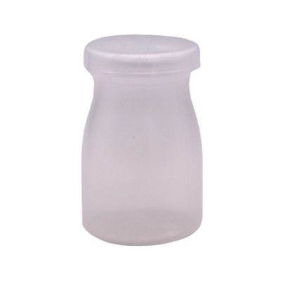 Personalisiertes Logo 100ml PP Runde Pudding Flasche perfekt für Milch und hohe Temperaturen