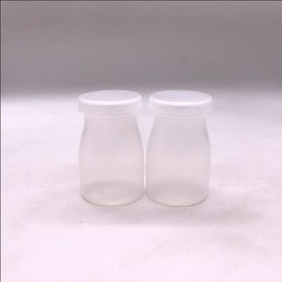 Personalisiertes Logo 100ml PP Runde Pudding Flasche perfekt für Milch und hohe Temperaturen