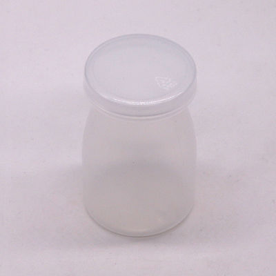 Personalisiertes Logo 100ml PP Runde Pudding Flasche perfekt für Milch und hohe Temperaturen
