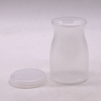 Personalisiertes Logo 100ml PP Runde Pudding Flasche perfekt für Milch und hohe Temperaturen