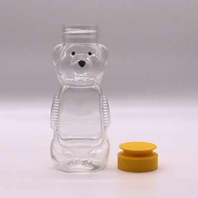 200 ml PET-Bär-Plastik-Honigkrüge für Lebensmittel und kreative Studenten-Flasche