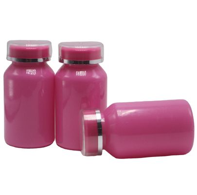 Individuelle Größe PET-Halsband 120 ml helle Plastik-Arzneimittelflasche mit zweischichtiger PS-Kappe