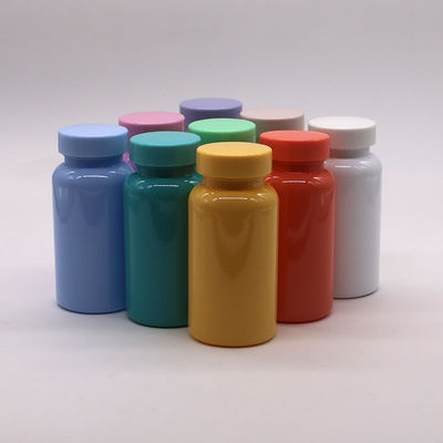150 ml PET-Kapsel-Pillenflasche in verschiedenen Farben für die orale Feststoffmedizin