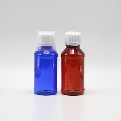 100 ml PET-Rund Apothekenbehälter für medizinische Abfälle mit Druckschirm und Kindersicherheitskappe
