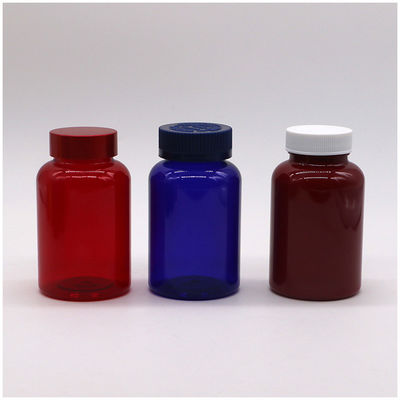 Durchsichtige 175 ml PET-Plastikflasche Boston Round für maßgeschneiderte Farbmedizinbehälter